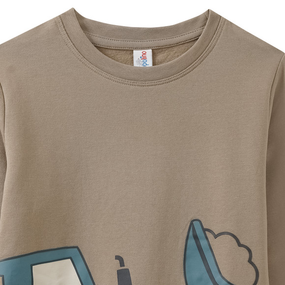 Jungen Langarmshirt mit Baustellen-Print
