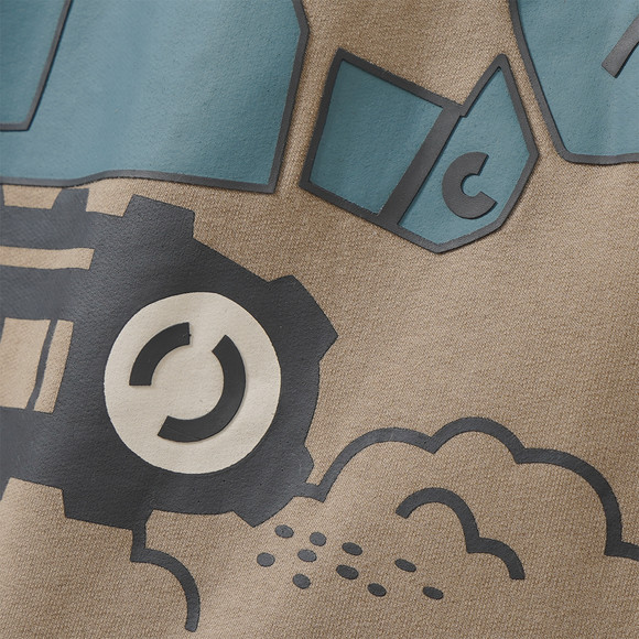 Jungen Langarmshirt mit Baustellen-Print