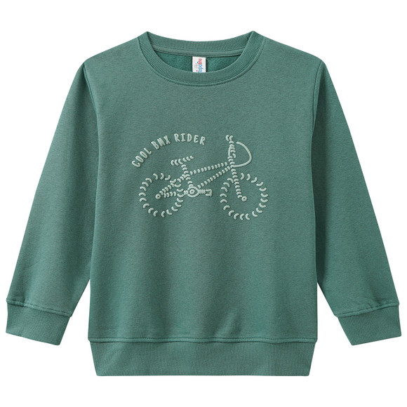 Sweater voor jongens met fietsmotief
