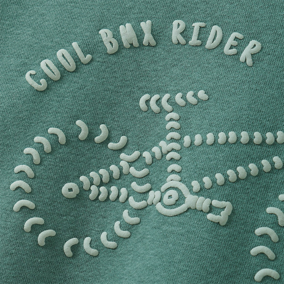 Sweater voor jongens met fietsmotief