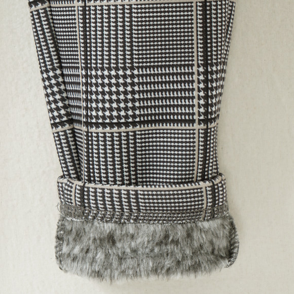 Mädchen Thermo-Leggings in kariertem Design