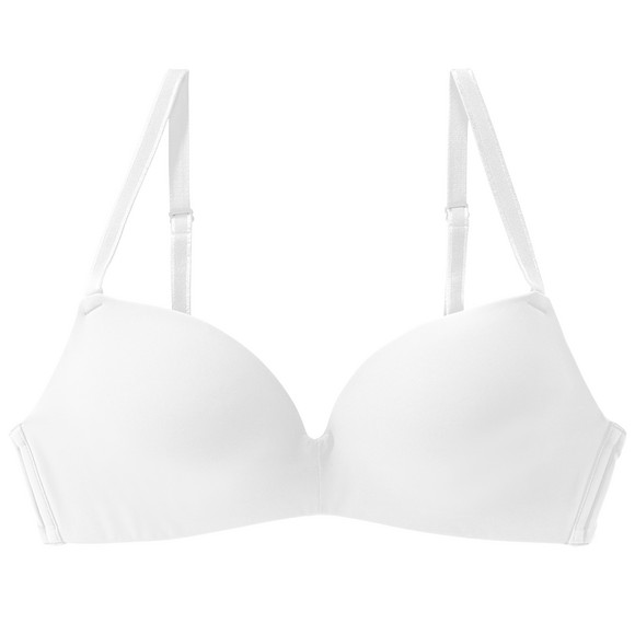 Zachte damesbeha in een basic look wit
