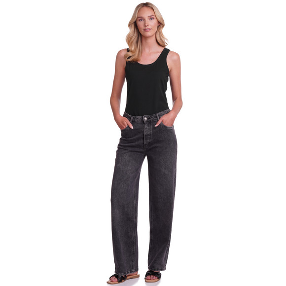 Damen Top in Unifarben