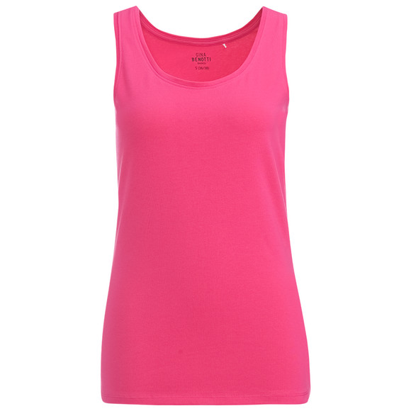 Damen Top in Unifarben pink