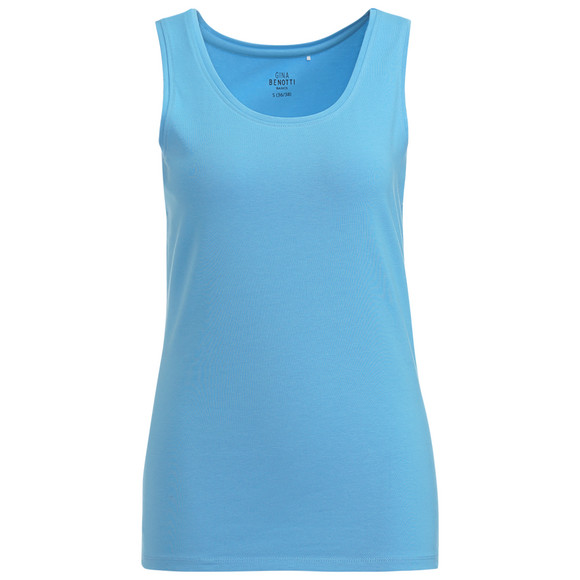 Damen Top in Unifarben