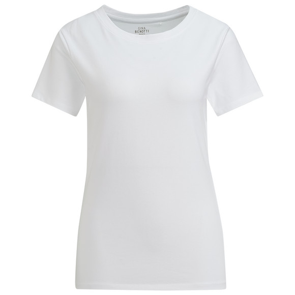 Damen T-Shirt mit Bio-Baumwolle weiss