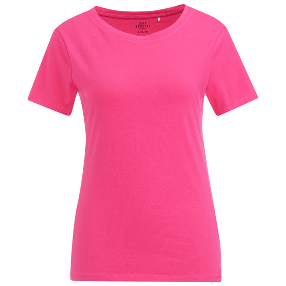 Damen T-Shirt mit Bio-Baumwolle pink