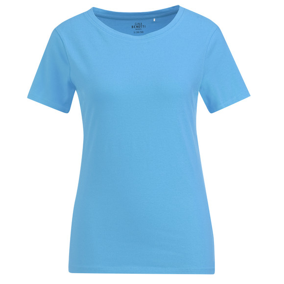 Damen T-Shirt mit Bio-Baumwolle hellblau