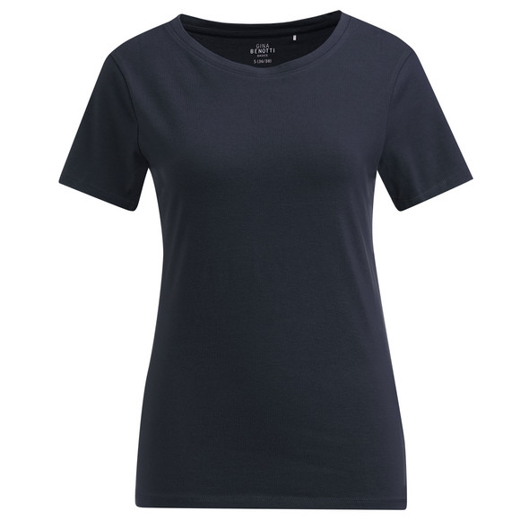 Damen T-Shirt mit Bio-Baumwolle dunkelblau