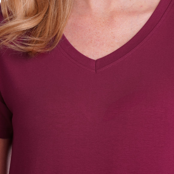 Damen T-Shirt mit V-Ausschnitt