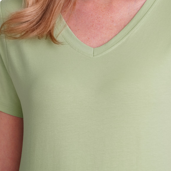 Damen T-Shirt mit V-Ausschnitt