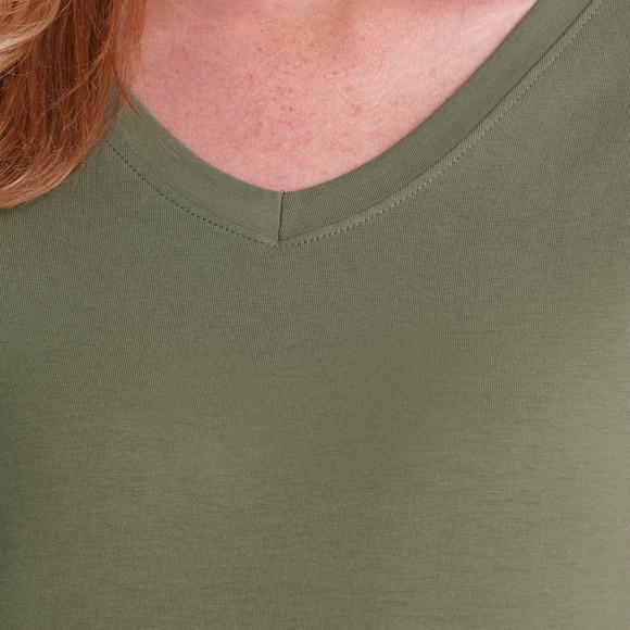 Damen T-Shirt mit V-Ausschnitt