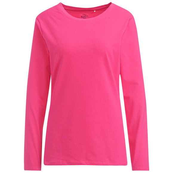 T-Shirt lange mouwen Dames roze