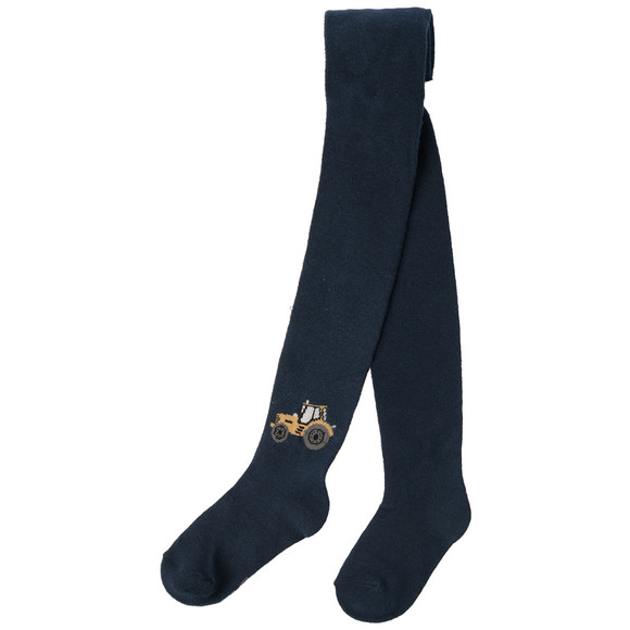 2 Jungen Strumpfhosen mit Traktor-Motiv