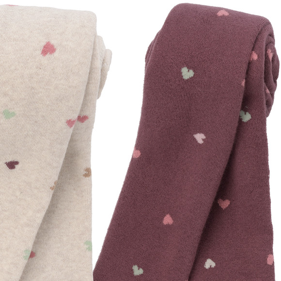 2 Meisjes Leggings met biologisch katoen