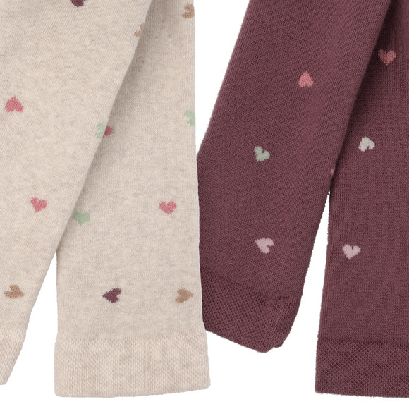 2 Meisjes Leggings met biologisch katoen