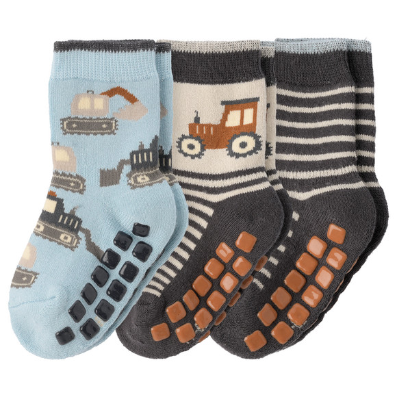 3 Paar Baby Stoppersocken im Set