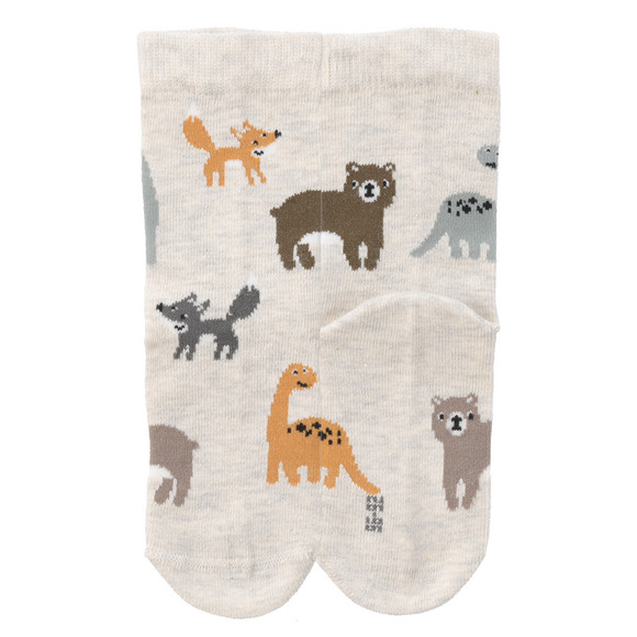 3 paar babysokken met bosmotief