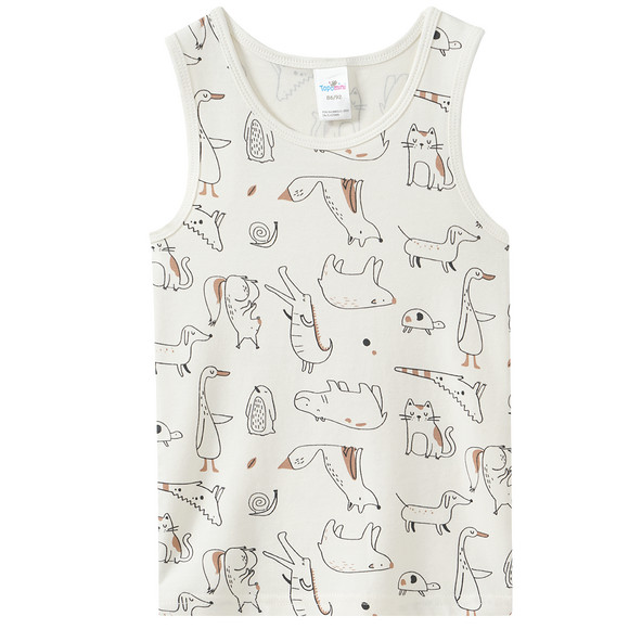 2 babyvestjes van biologisch katoen