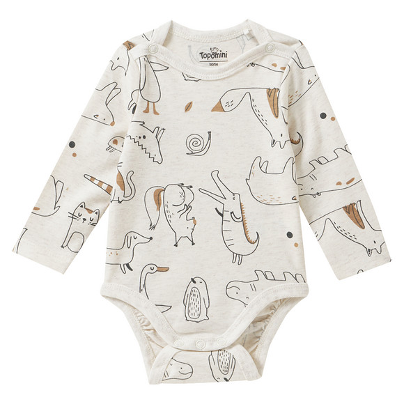 2 babyrompertjes van biologisch katoen