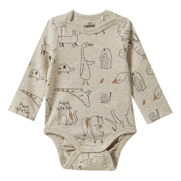 2 babyrompertjes van biologisch katoen