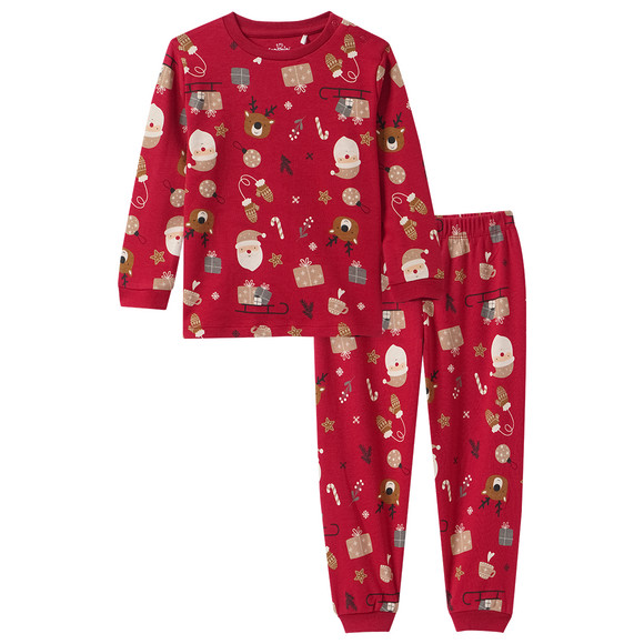 Kerstpyjama voor baby's met all-over print