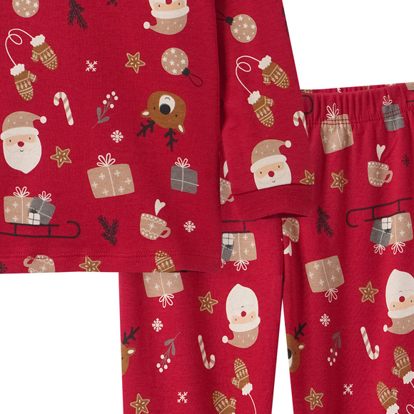 Kerstpyjama voor baby's met all-over print