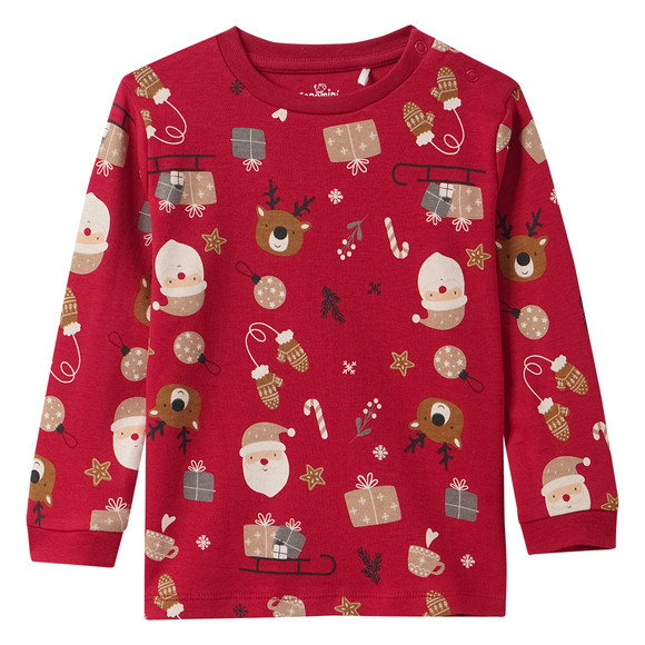 Kerstpyjama voor baby's met all-over print