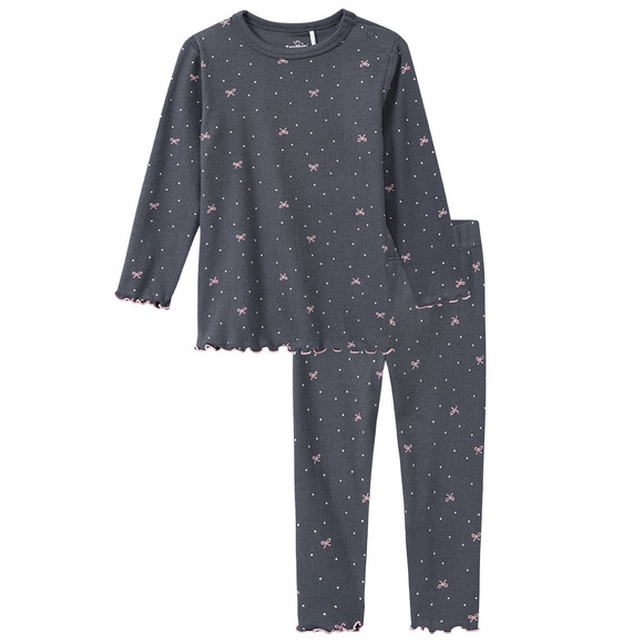 Baby Schlafanzug mit Schleifen-Allover