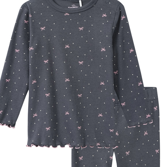 Baby Schlafanzug mit Schleifen-Allover
