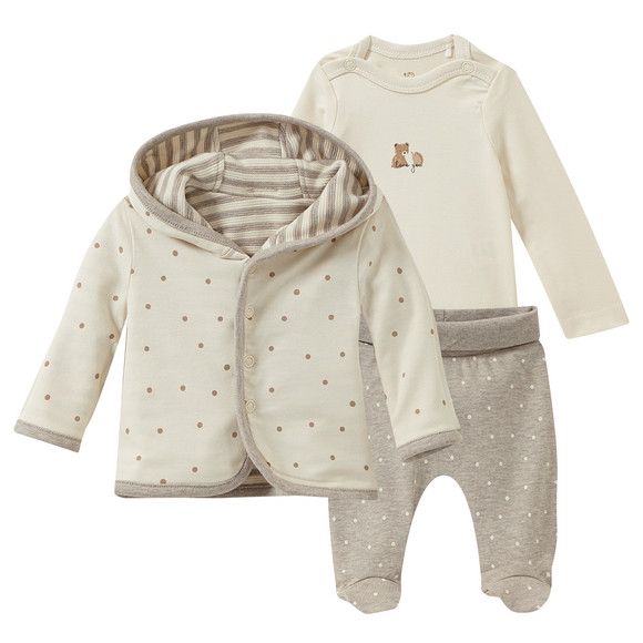 Baby Set aus Jacke, Body und Hose