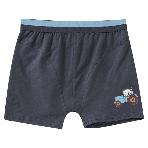 3 Jongens boxers met tractorprint