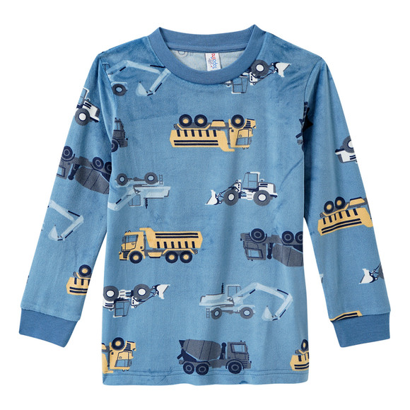 Jungen Schlafanzug mit Baufahrzeugen