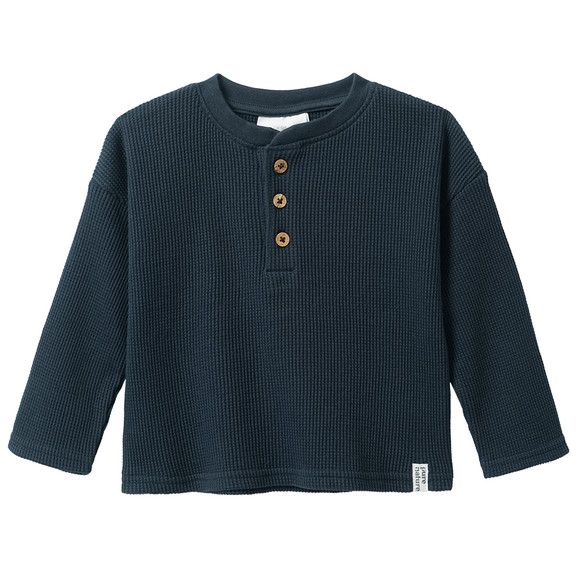 2 babyhemden met lange mouwen in wafelpiqué