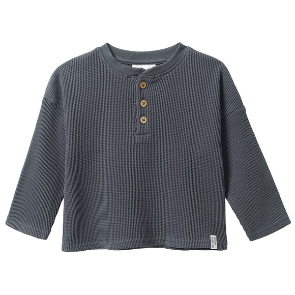 2 babyhemden met lange mouwen in wafelpiqué