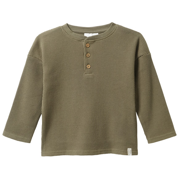 2 babyhemden met lange mouwen in wafelpiqué