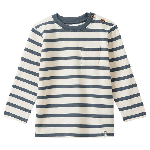 2 babyhemden met lange mouwen en borstzakje