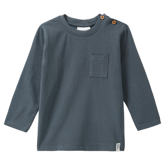 2 babyhemden met lange mouwen en borstzakje