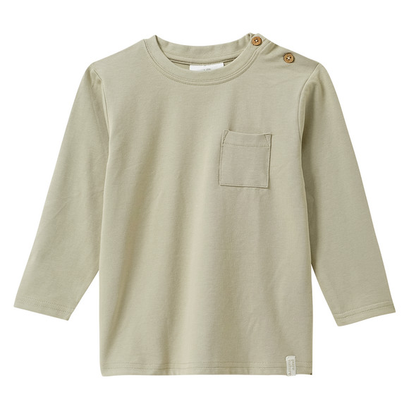 2 babyhemden met lange mouwen en borstzakje