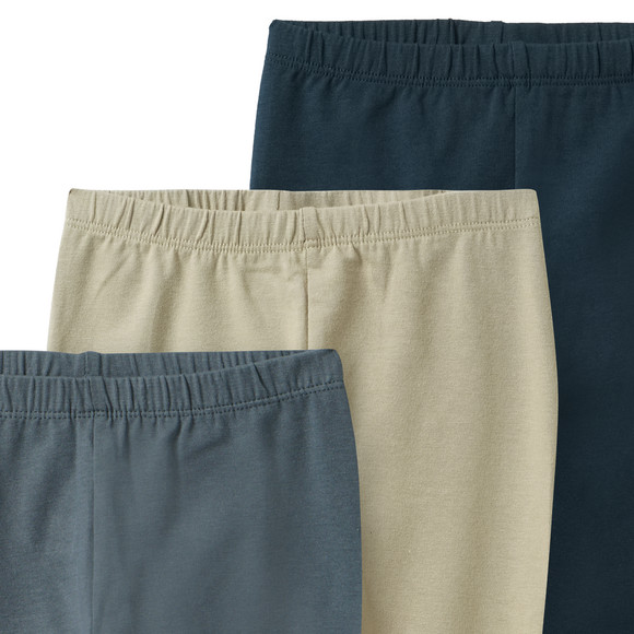 3 Baby leggings met biologisch katoen
