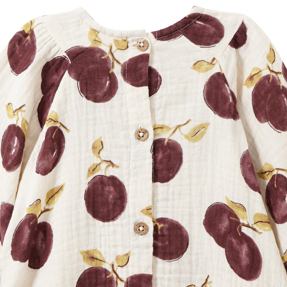 Baby mousseline jurk met biologisch katoen