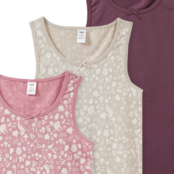 3 Meisjes vesten met biologisch katoen