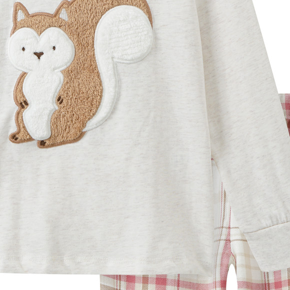 Meisjes pyjama met flanellen broek