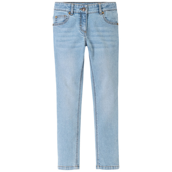 Mädchen Skinny-Jeans mit Used-Waschung
