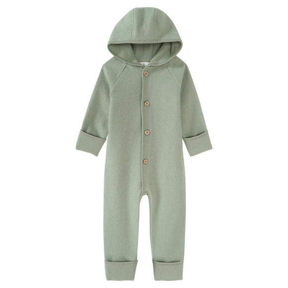 Wollen babyoverall met omgeslagen boorden