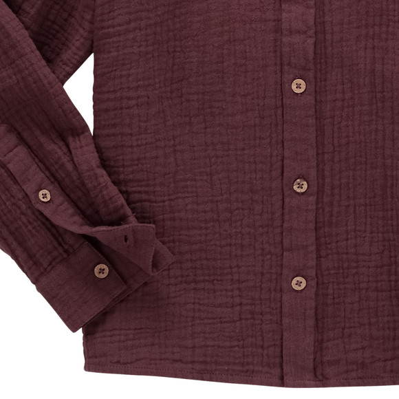 Mousseline jongenshemd van biologisch katoen