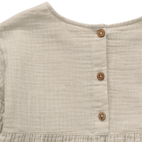 Mousseline meisjesjurk van biologisch katoen