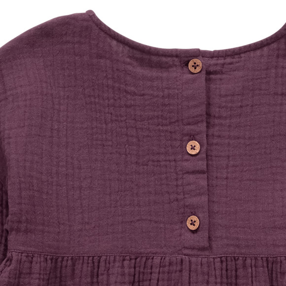 Mousseline meisjesjurk van biologisch katoen