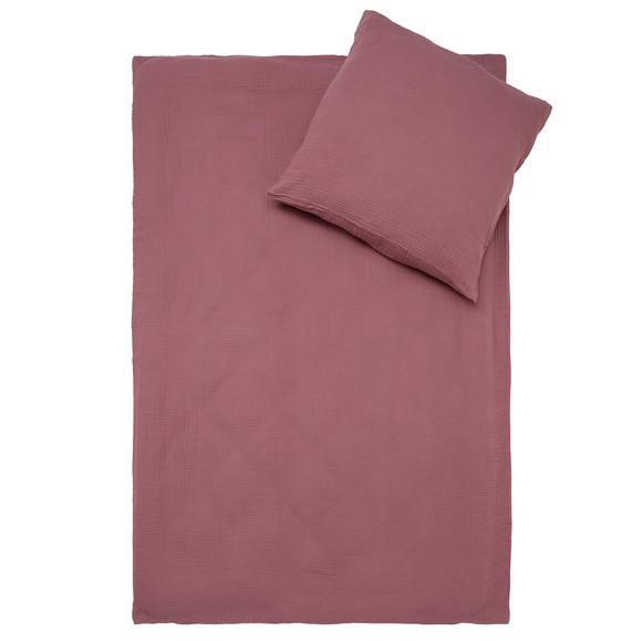 Musselin-Bettwäsche 135 x 200 cm beere