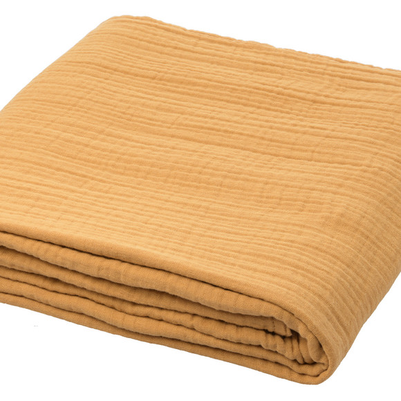 Musselin-Decke in Unifarben